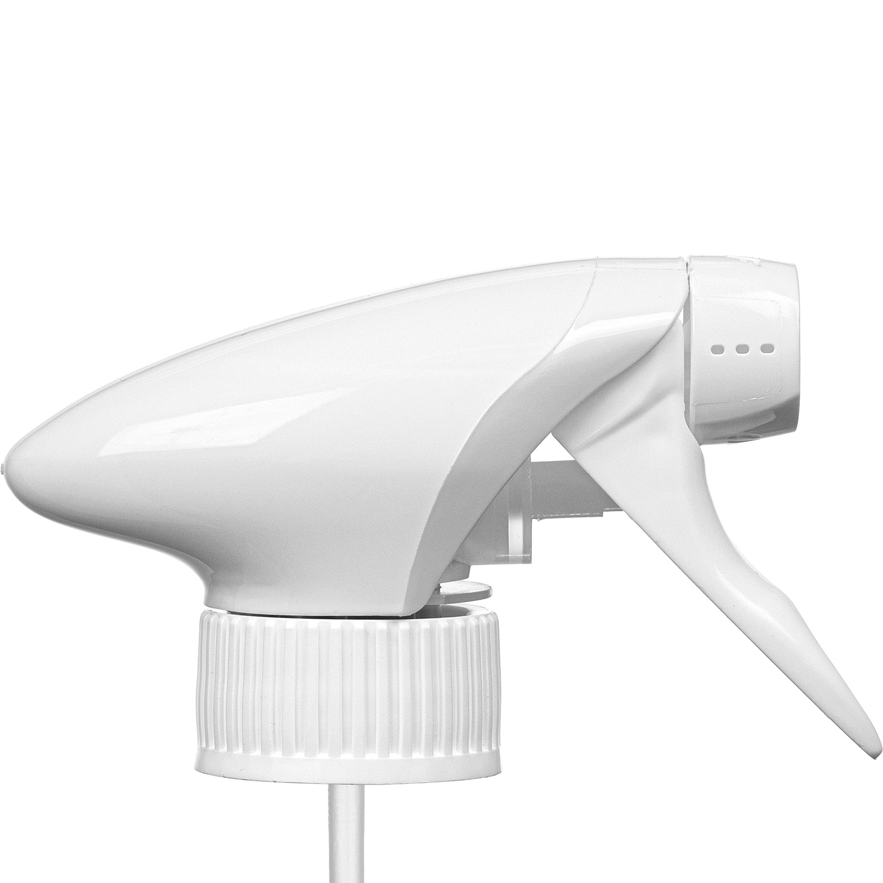 White Trigger Sprayer, 10" Dip Tube, 28mm 28-400 - All Plastic