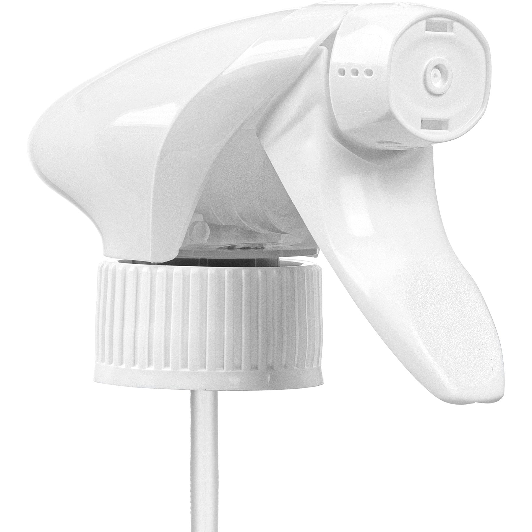 White Trigger Sprayer, 10" Dip Tube, 28mm 28-400 - All Plastic