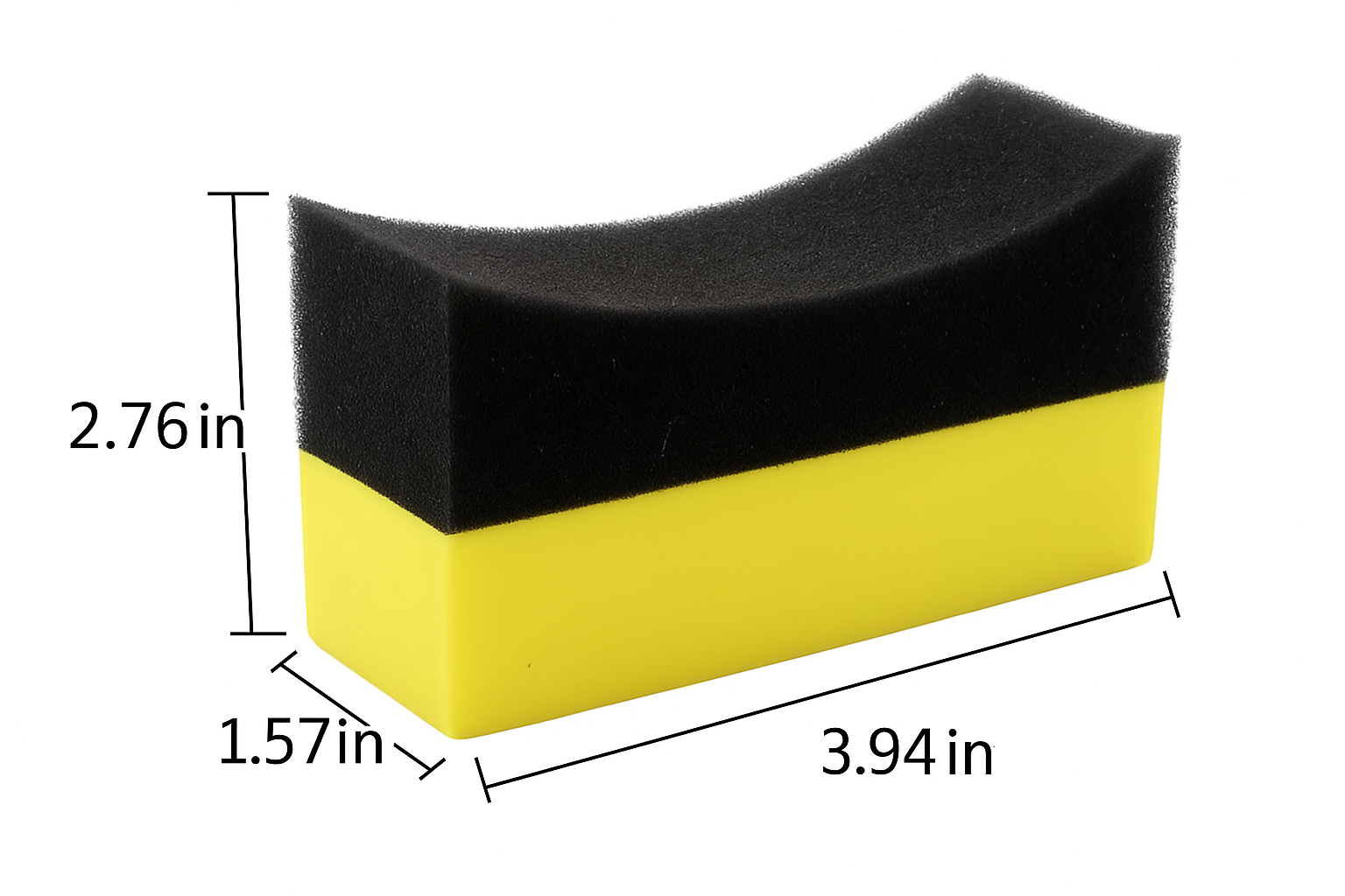 Crescent Moon Tire Dressing Applicator Sponge